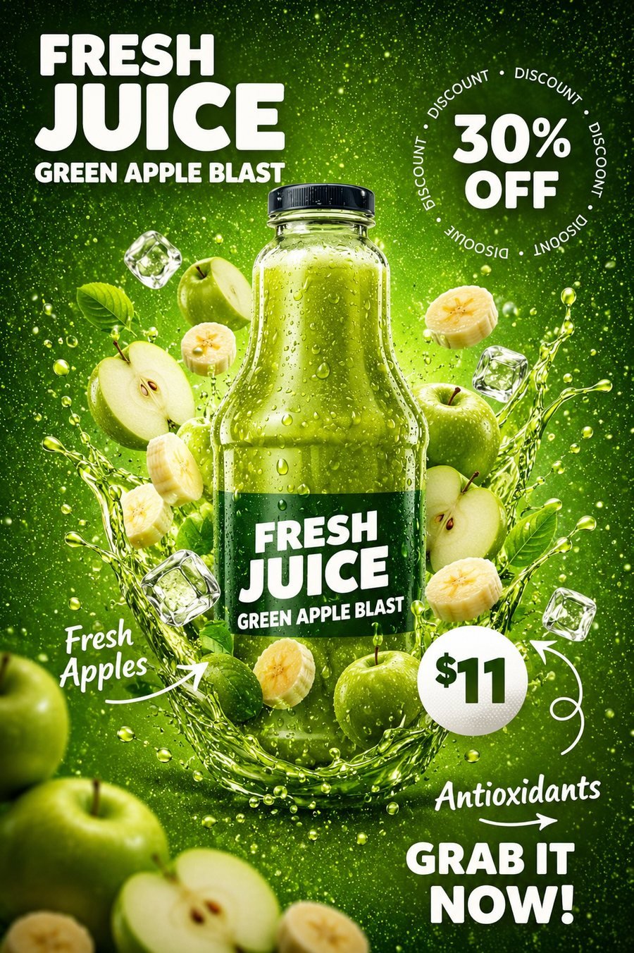 Fresh Juice — Green Apple Blast campaign