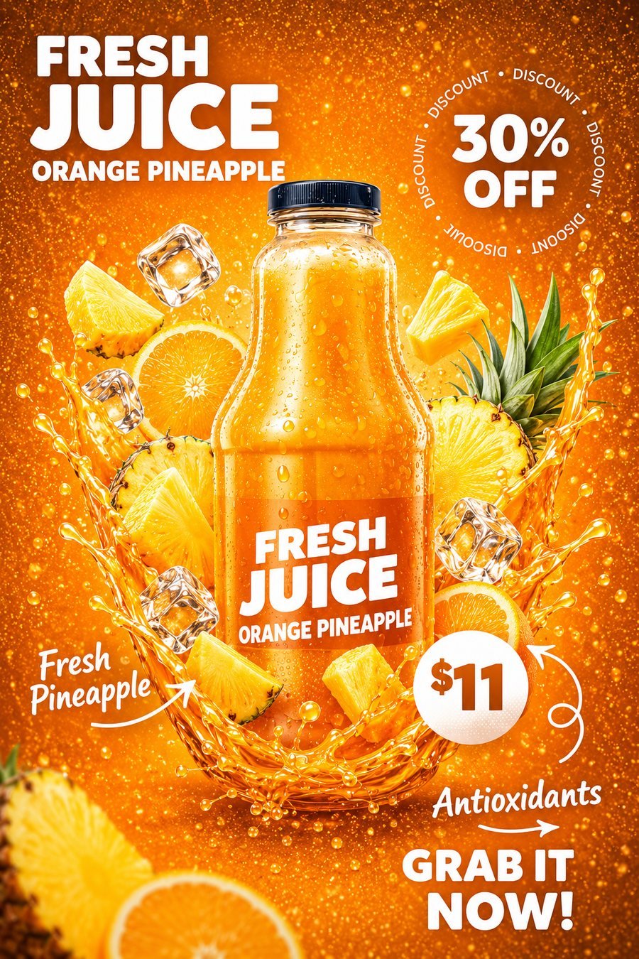Fresh Juice — Orange Pineapple campaign