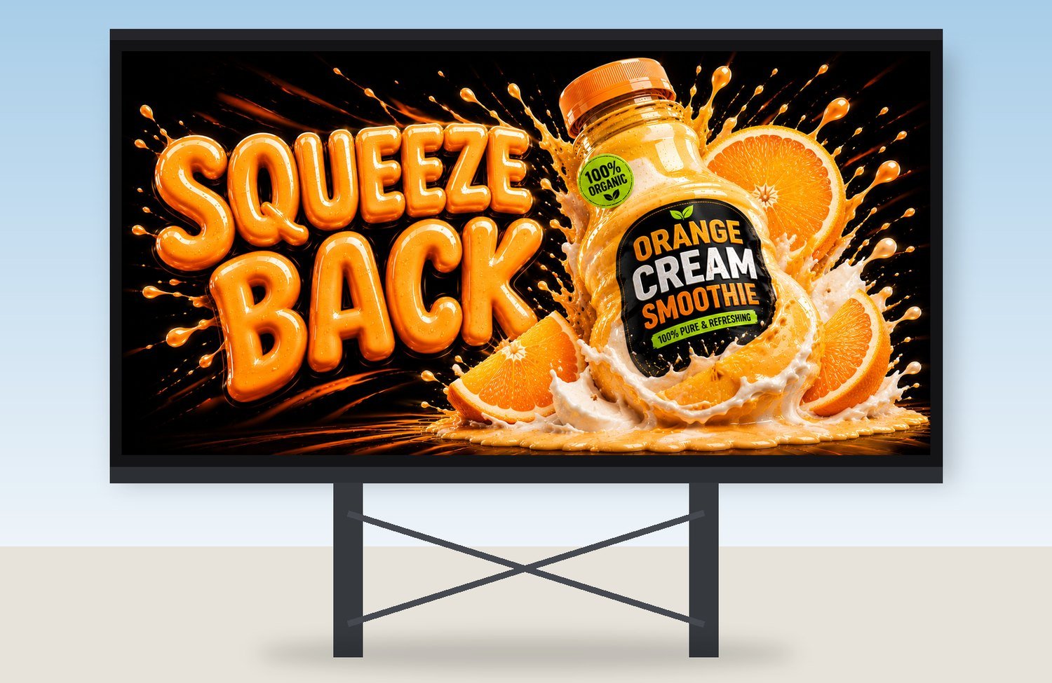 Squeeze Back — out-of-home billboard application
